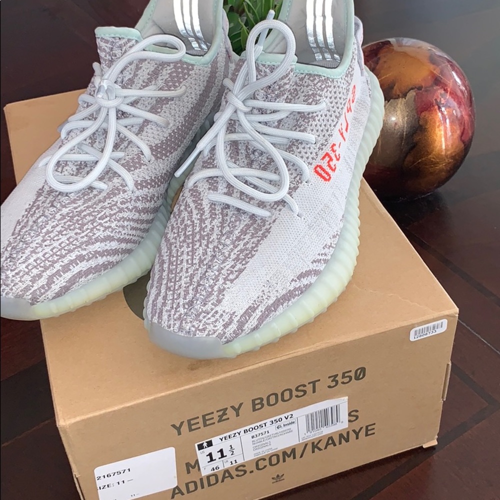 🎄🕶Yeezy Boost 350v2 Blue/Heather Grey🕶🎄